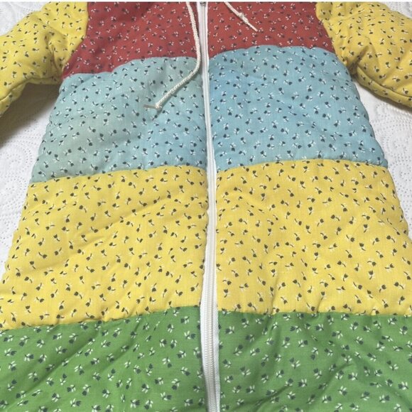 Quiltex Vintage Color Block Baby Bunting - Picture 4 of 13